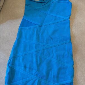 bebe Vibrant Blue Mini Dress